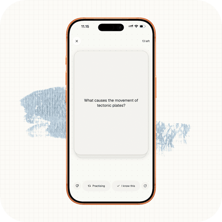 Lexie generates flashcards from your content